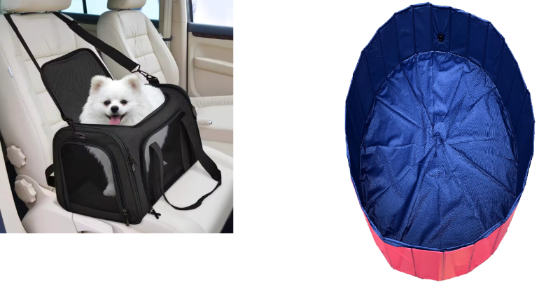 Bundle of Dog Pool & Dog Travel bag